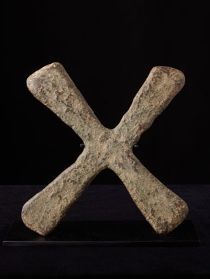 Katanga Cross (#1) - Luba, Kuba & Songye Peoples - D.R. Congo - SOLD